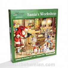 Heritage Puzzle Presents Santa's Workshop 1000 Pieces 30 x 24 Finished Size B0778Q31FP